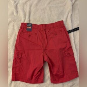 Red (dark coral),Cargo Men Shorts St. John’s Bay 34 waist nwt.